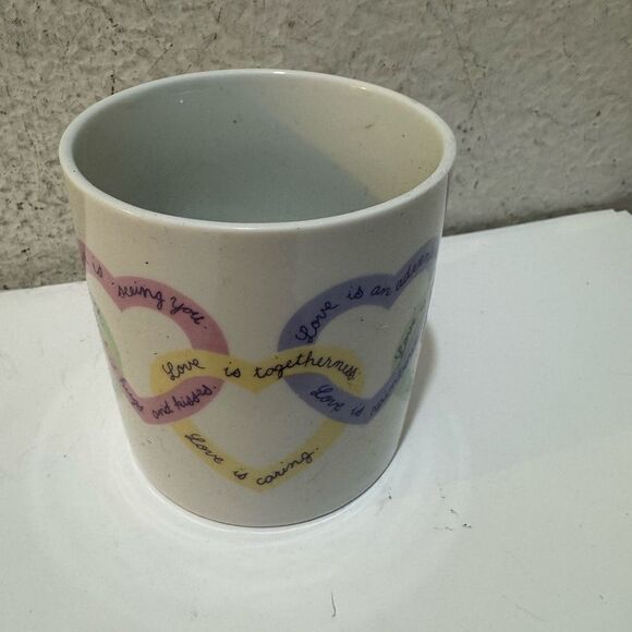 Avon Sweet Sentiments Coffee Tea Mug Heart Shaped Handles - Picture 4 of 6